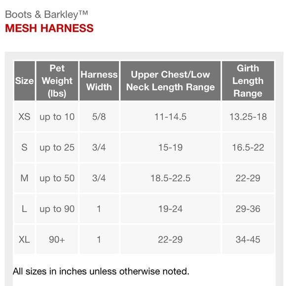 Boots & Barkley™M
MESH HARNESS
Pet
Size Small - Picture 12 of 12